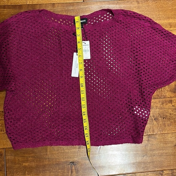 NWT Express Open Stitch Dolman Long Sleeve Sweater - Picture 5 of 7